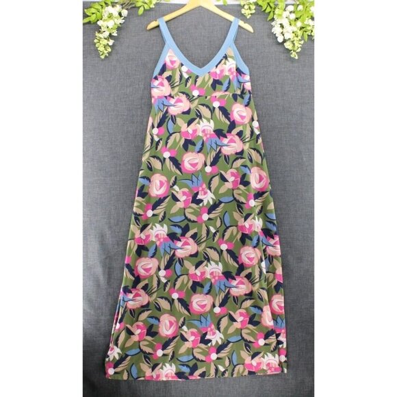 Boden Women's Sleeveless V-Neck Maxi Floral Maxi Dress Sz 16L - Picture 2 of 6